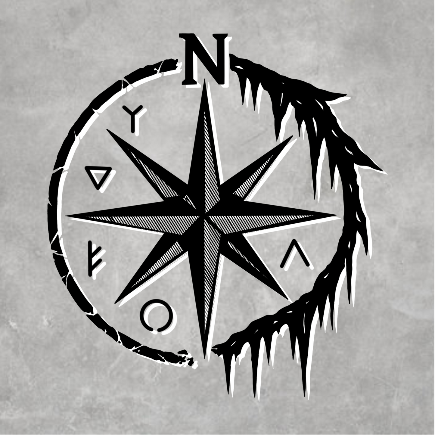 Frostbound Compass Tee